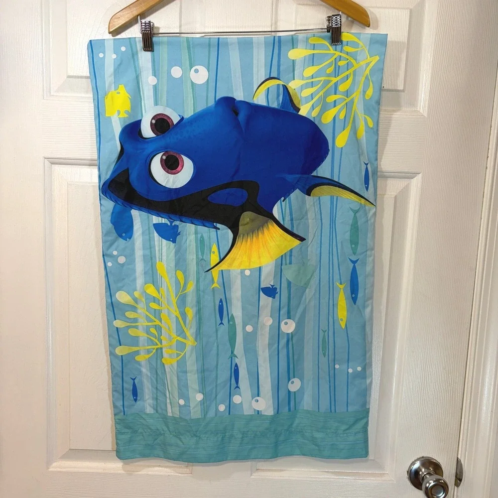 Disney Finding Dory Twin Bedding 3pc Set Blue Nemo Pixar Comforter Blanket Sheet